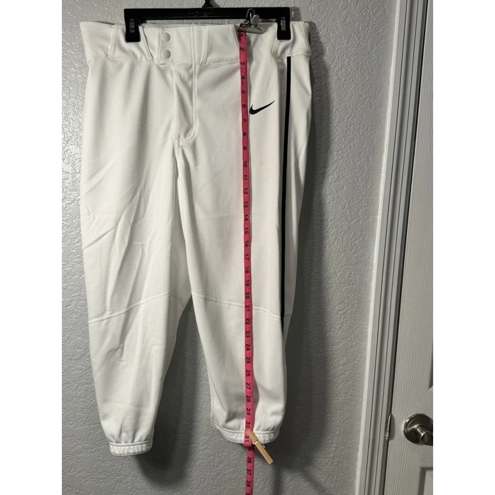 Nike Baseball Pants Mens Med Black Piped Vapor Stretch Waist Sports NWT